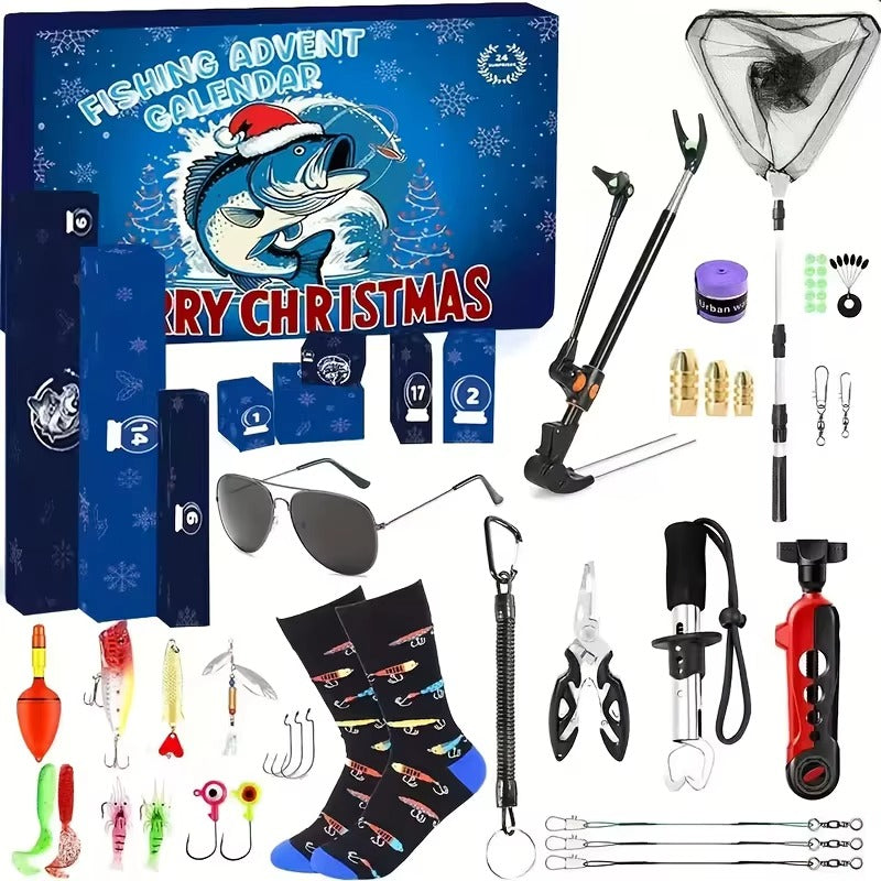Calendario de Adviento para Pescadores — 24 Días de Sorpresas y Accesorios de Pesca 🎁