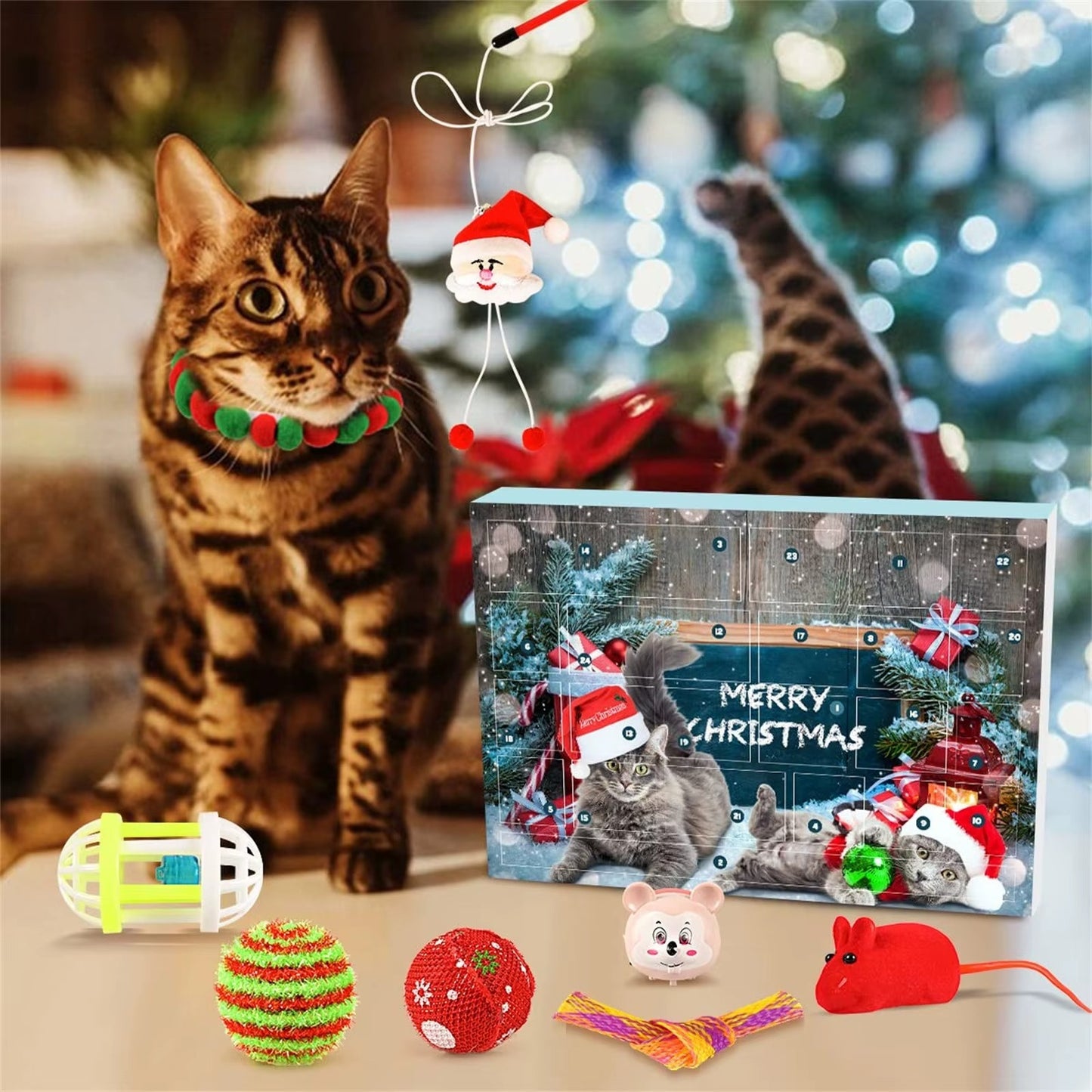 Calendario de Adviento para Gatos — 24 Sorpresas Navideñas 🐱🎄