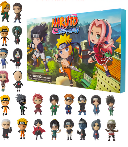 Calendario de Adviento Naruto — 24 Mini Figuras Sorpresa Ninja