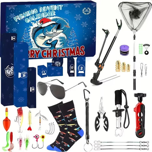 Calendario de Adviento para Pescadores — 24 Días de Sorpresas y Accesorios de Pesca 🎁